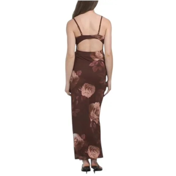 MADDEN GIRL Floral Print Mesh Dress - Picture 2 of 5